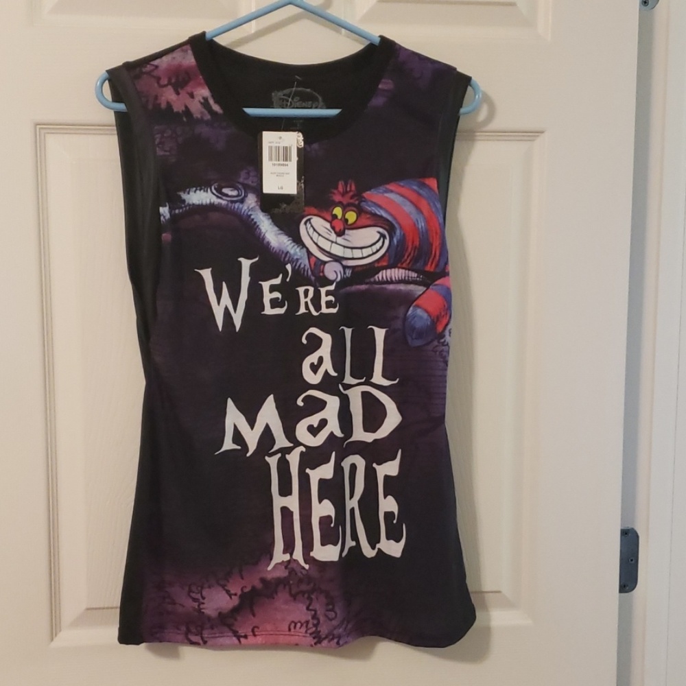 Alice in Wonderland Chesire Cat Muscle Shirt